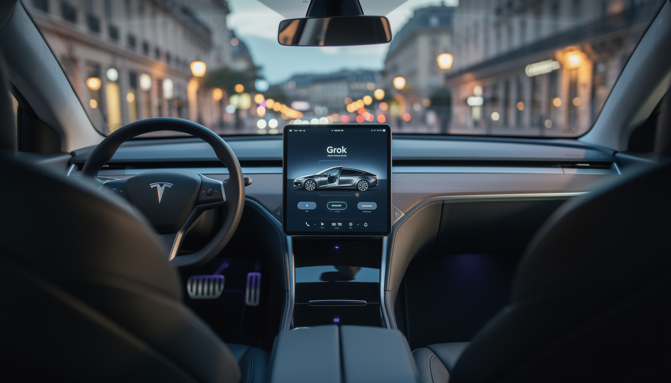 tesla introduit l’ia grok sur certains modèles en europe, marquant une avancée majeure dans la technologie automobile et l'expérience de conduite.