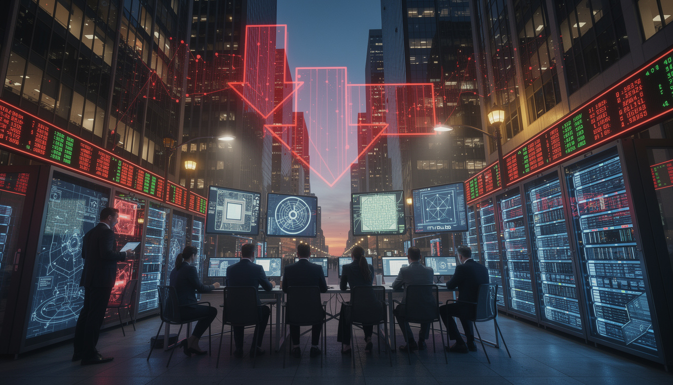 wall street en baisse : les craintes liées à l'intelligence artificielle provoquent un recul significatif du secteur technologique, impactant les marchés financiers.
