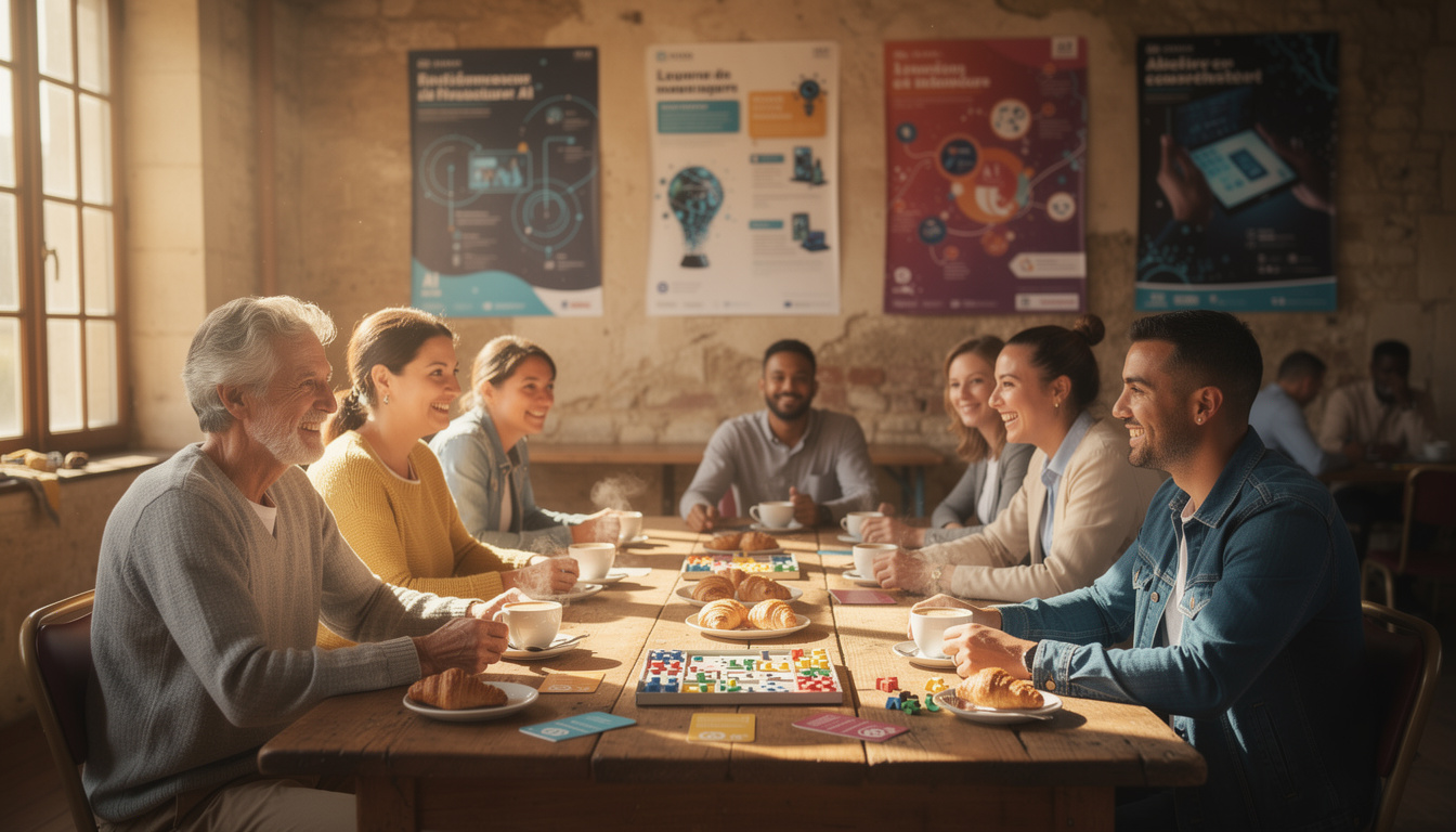 participez à un débat convivial sur l'intelligence artificielle à belbèze-de-lauragais, autour d'un café, pour échanger idées et découvertes dans une ambiance chaleureuse.