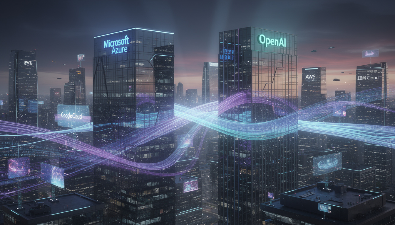 microsoft et openai annoncent la fin de leur exclusivité, permettant à openai de commercialiser son intelligence artificielle avec d'autres partenaires, ouvrant ainsi de nouvelles opportunités sur le marché.
