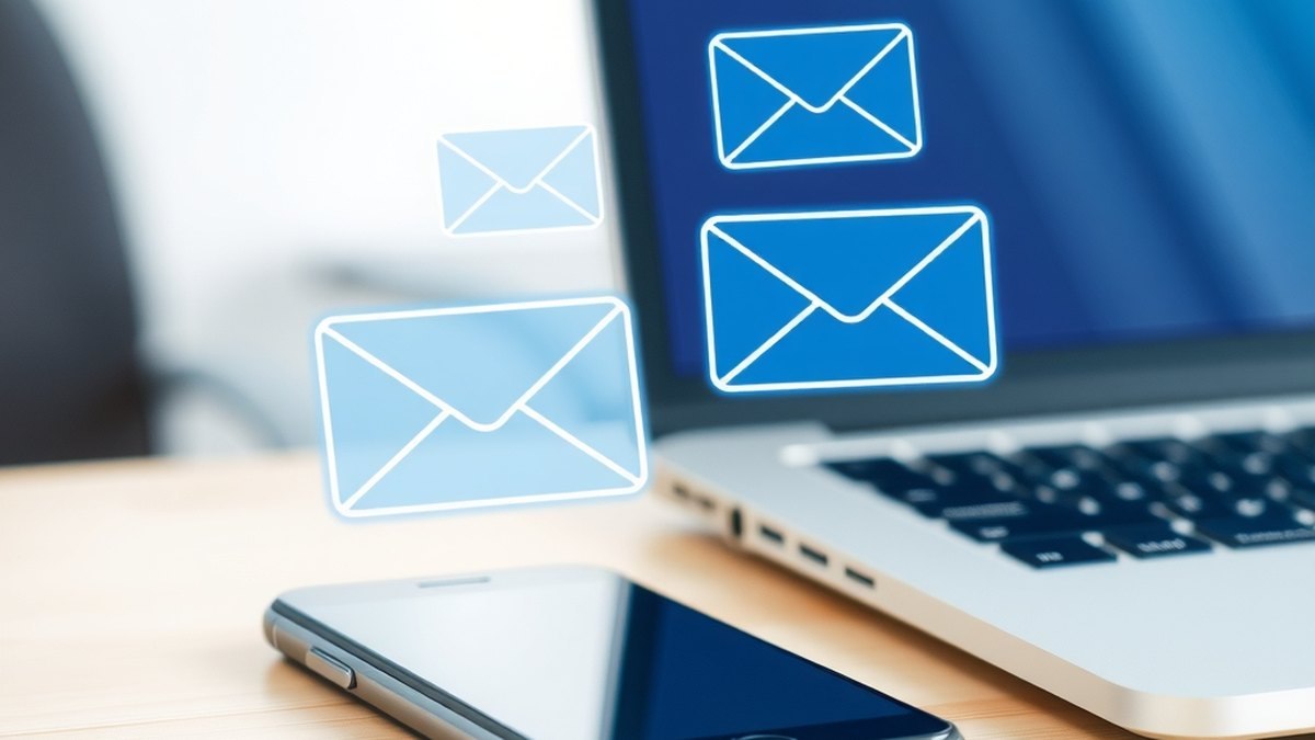 Emailing consulté à la fois sur ordinateur et sur mobile, illustrant l'importance du format responsive