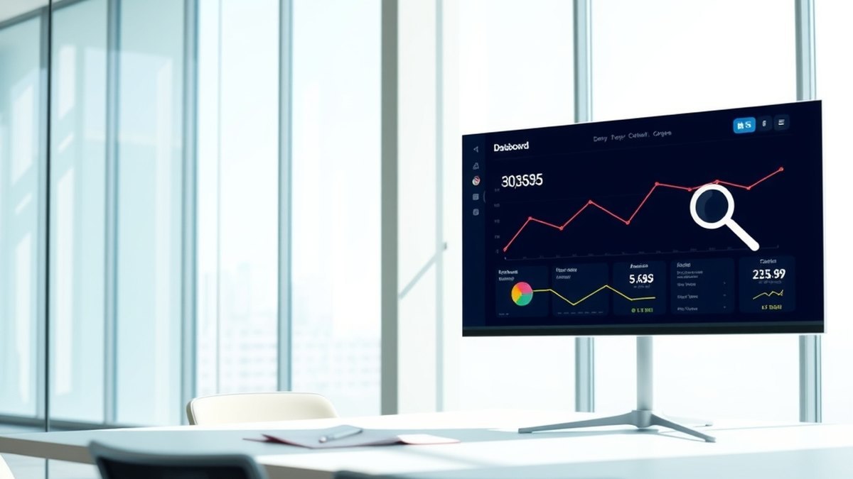 Tableau de bord de suivi des performances SEO avec courbes de progression