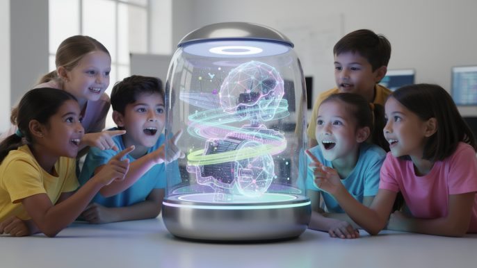 explorez les bases de l'intelligence artificielle grâce à une capsule pédagogique spécialement conçue pour les jeunes, alliant simplicité et apprentissage ludique.