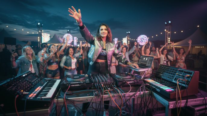 l'exploratrice delaurentis met à l'honneur les femmes pionnières de la scène électro lors du festival de bourges, célébrant leur influence et leur créativité musicale.