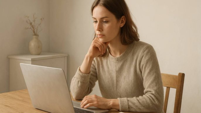 Une jeune femme cheffe d'entreprise travaille avec une agence SEO pour améliorer la visibilité de son site